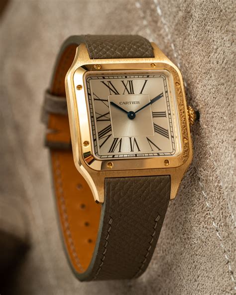 cartier santos watch leather strap|cartier santos dumont watch strap.